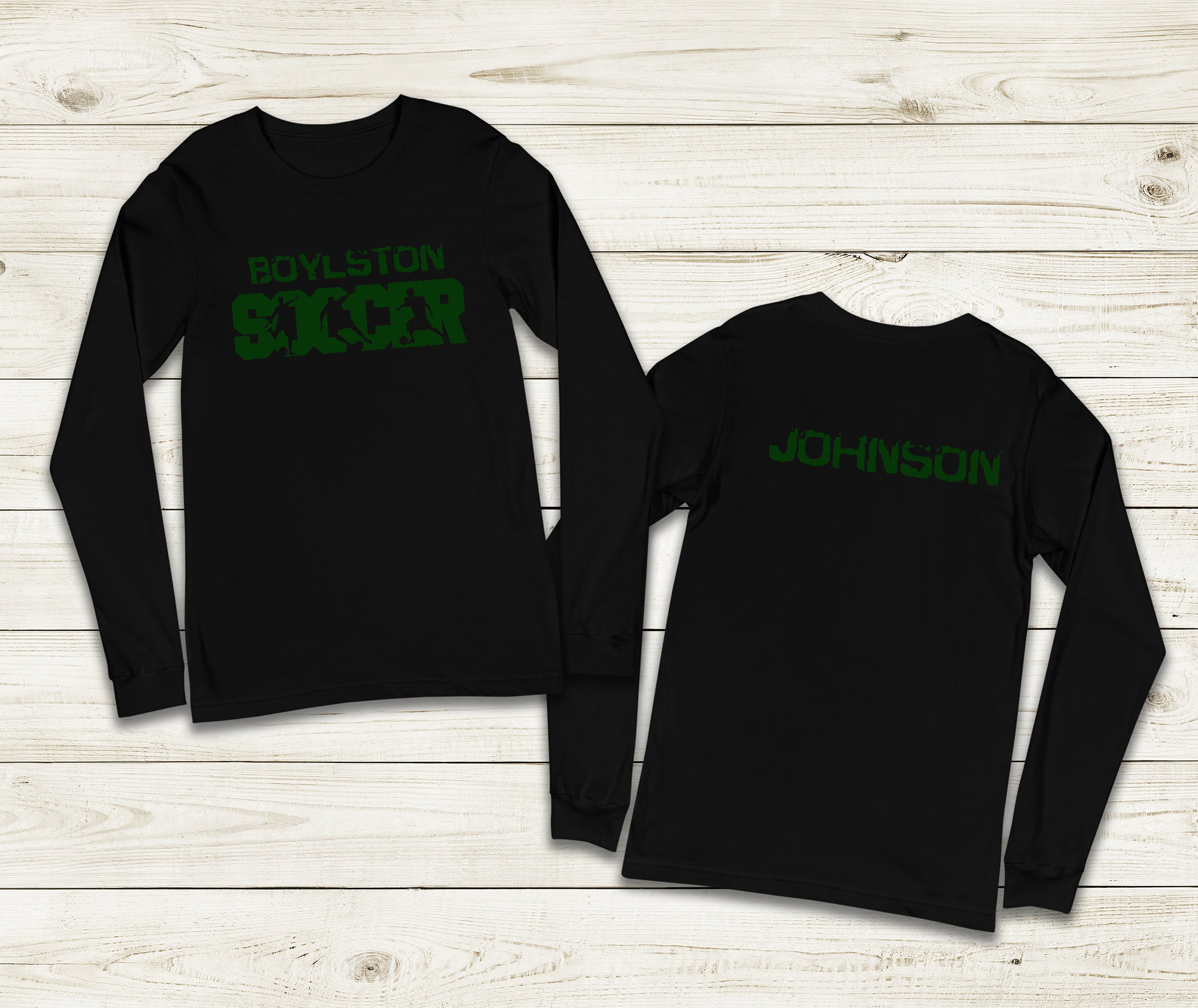 Youth Boylston Soccer Long Sleeve with Name on Back