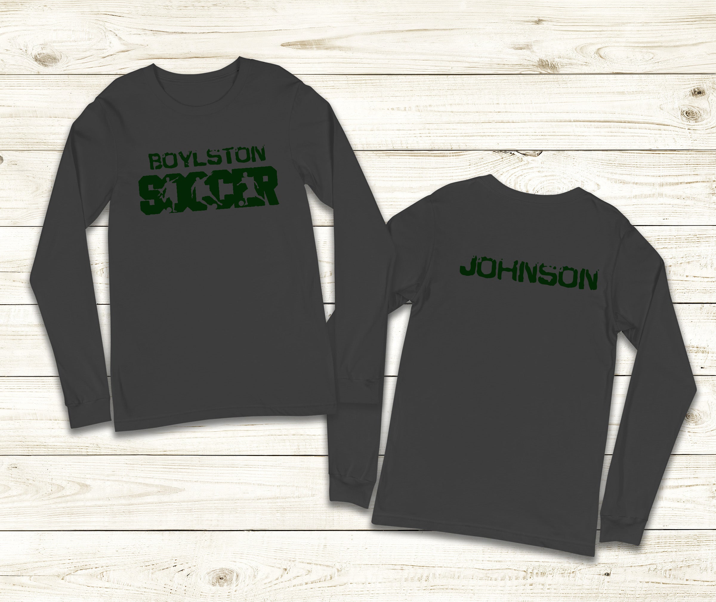 Youth Boylston Soccer Long Sleeve with Name on Back