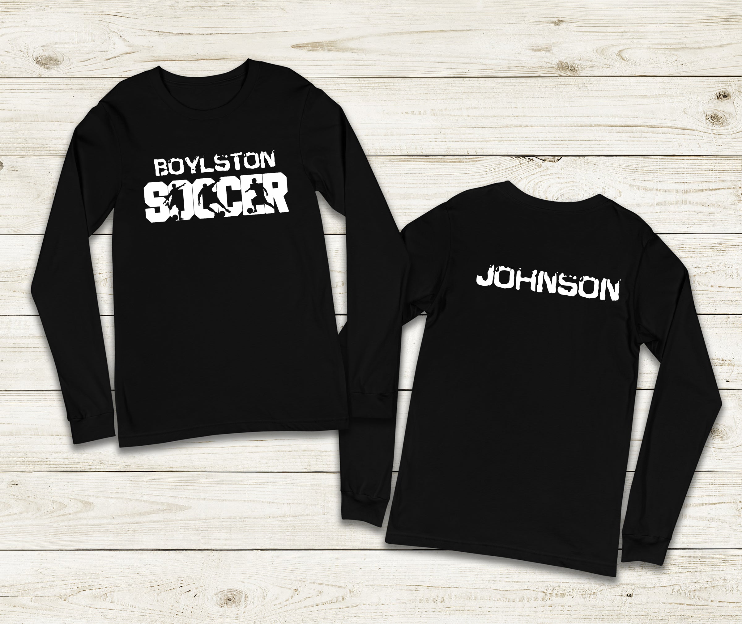 Youth Boylston Soccer Long Sleeve with Name on Back