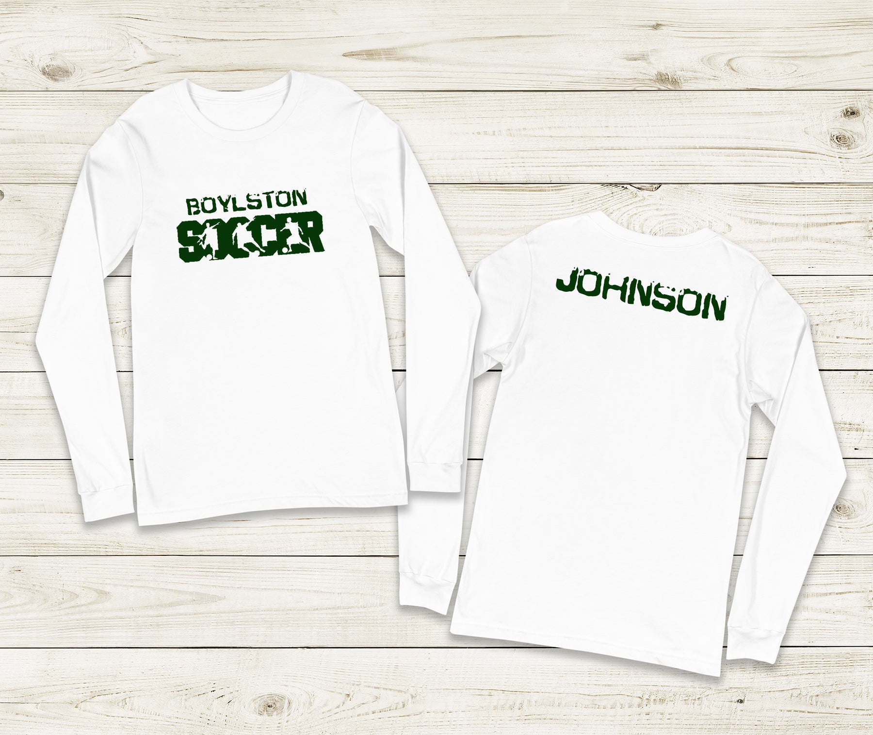 Youth Boylston Soccer Long Sleeve with Name on Back